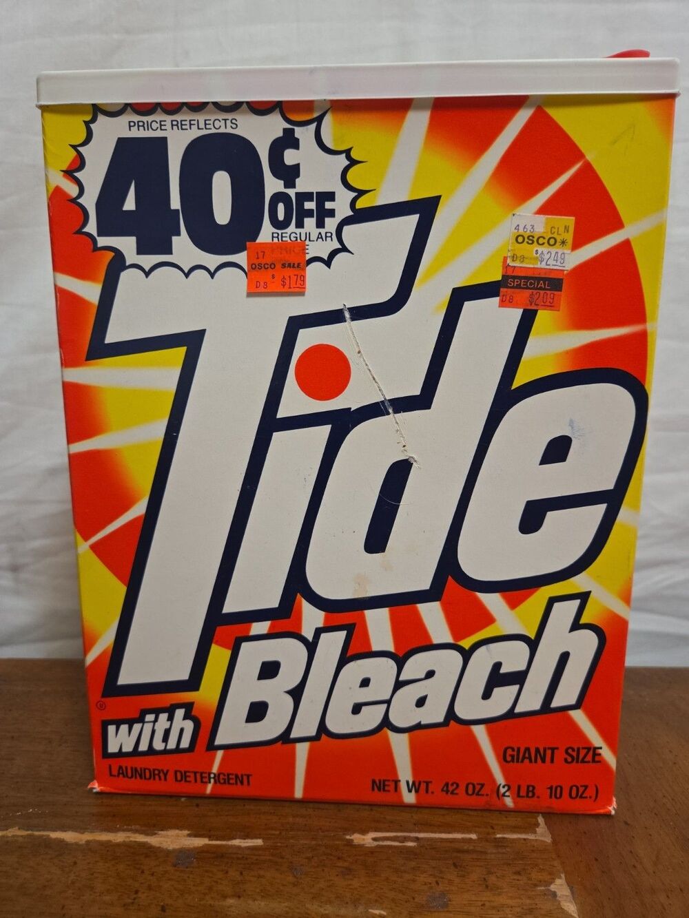 Tide Laundry Detergent 2 LB 10 OZ Giant Size 42oz Vintage 1970s